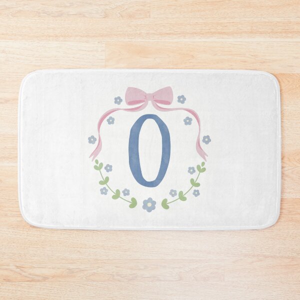 Item preview, O Initial Flowers and Bows Watercolour Wreath designed and sold by winterpumpkin.