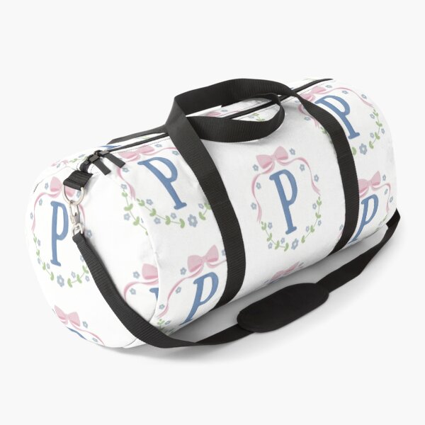 Item preview, P Initial Flowers and Bows Watercolour Wreath designed and sold by winterpumpkin.