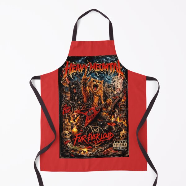 Item preview, Heavy Meowtal Cat Shirt, Funny Heavy Metal Cats Rock Band Parody Tee designed and sold by GhostDawgs.