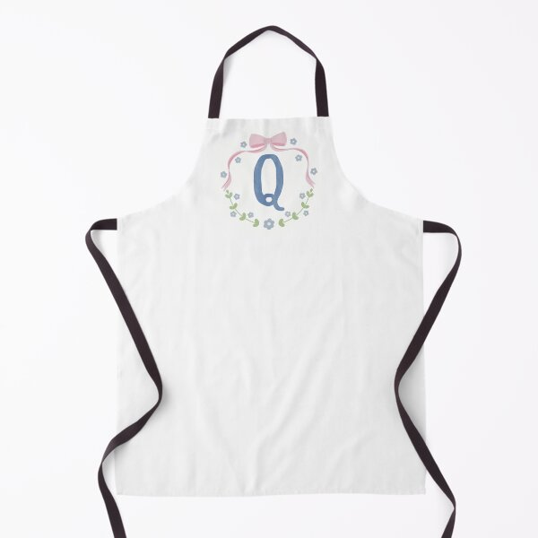 Item preview, Q Initial Flowers and Bows Watercolour Wreath designed and sold by winterpumpkin.