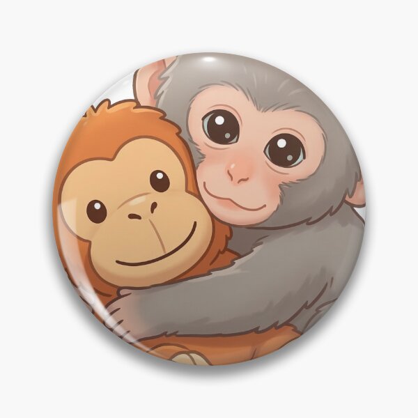 Item preview, Punch Monkey Hugging Plush Cute Baby Monkey designed and sold by Vibe-Vortex.