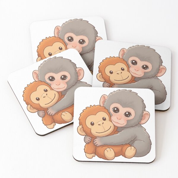Item preview, Punch Monkey Hugging Plush Cute Baby Monkey designed and sold by Vibe-Vortex.