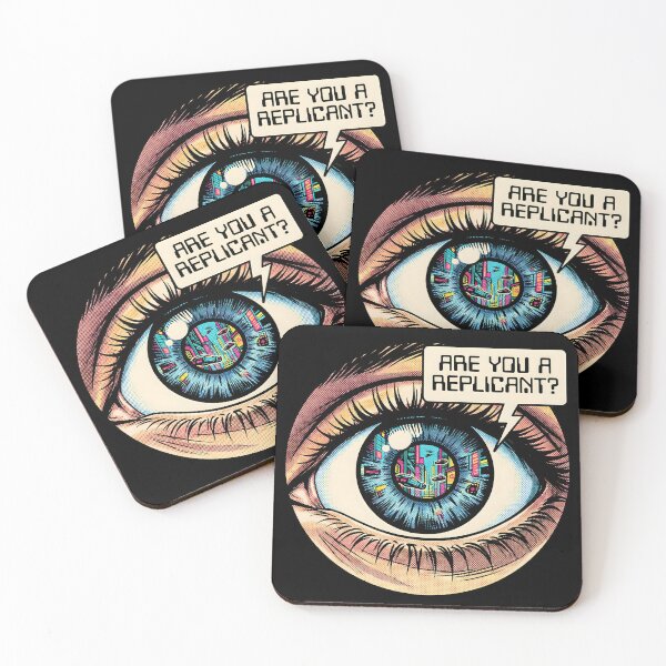 Item preview, Are You a Replicant? Retro Sci-Fi Pop Art Eye designed and sold by THELOREAN.
