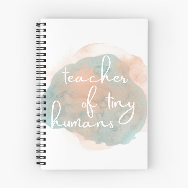 Item preview, Teacher of Tiny Humans Watercolor Splash – Peach and Sage Aesthetic designed and sold by MSDesignHaus.