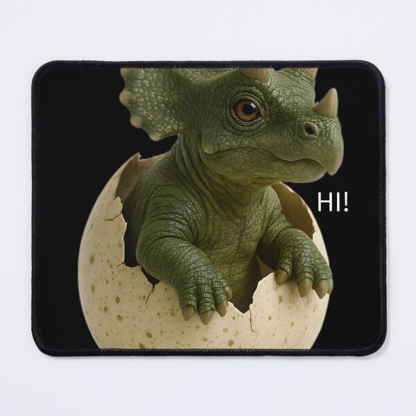 Item preview, Cute Hatching Dinosaur - Baby Dino Peeping From Egg designed and sold by Mini Pixel Perfect Co..