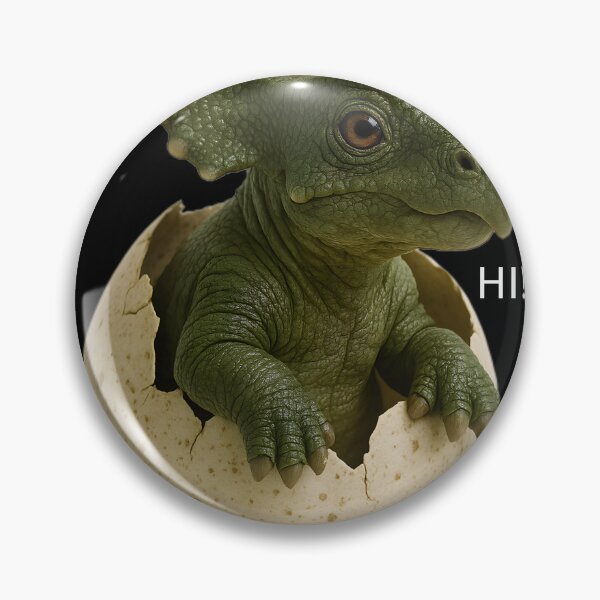 Item preview, Cute Hatching Dinosaur - Baby Dino Peeping From Egg designed and sold by Mini Pixel Perfect Co..