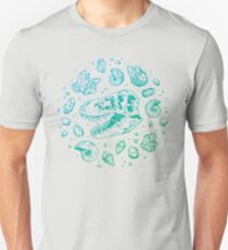 Geo-rex Vortex | Turquoise Ombré Unisex T-Shirt