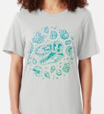 Geo-rex Vortex | Turquoise Ombré Slim Fit T-Shirt