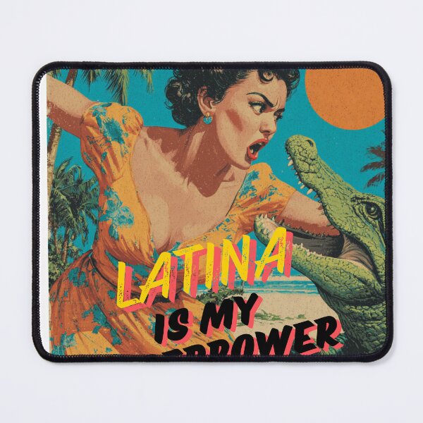 Item preview, Latina Is My Superpower Funny Florida Latina Sticker Shirt Phone Case, Chancla Humor Gift, Florida Latina Wildlife Hispanic designed and sold by De Aqui y de Alla Studio.