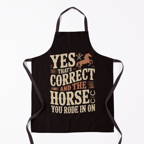 Item preview, Yes That's Correct And The Horse You Rode In On – Retro Ironic Humor Quote designed and sold by Redgiant87x.