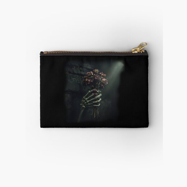 Item preview, Gothic Skeletal Hand Holding Dried Roses - Dark Romance Aesthetic designed and sold by MouradStudio.