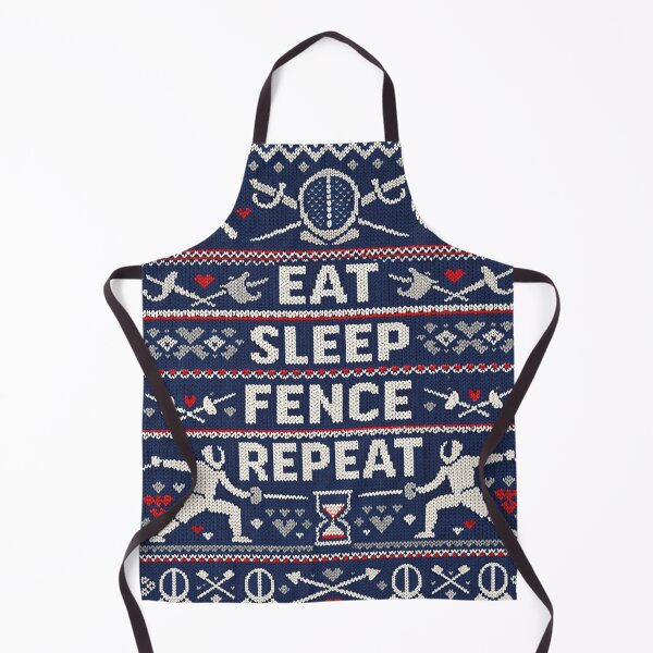 Item preview, Eat Sleep Fence Repeat Fencing Knitting Pattern designed and sold by Mauswohn.