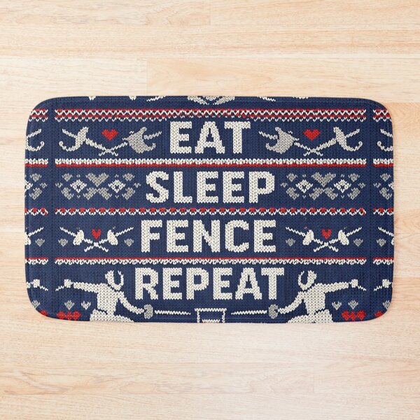 Item preview, Eat Sleep Fence Repeat Fencing Knitting Pattern designed and sold by Mauswohn.