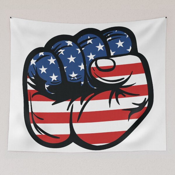 Item preview, American Flag Fist designed and sold by MarshallStickerX.