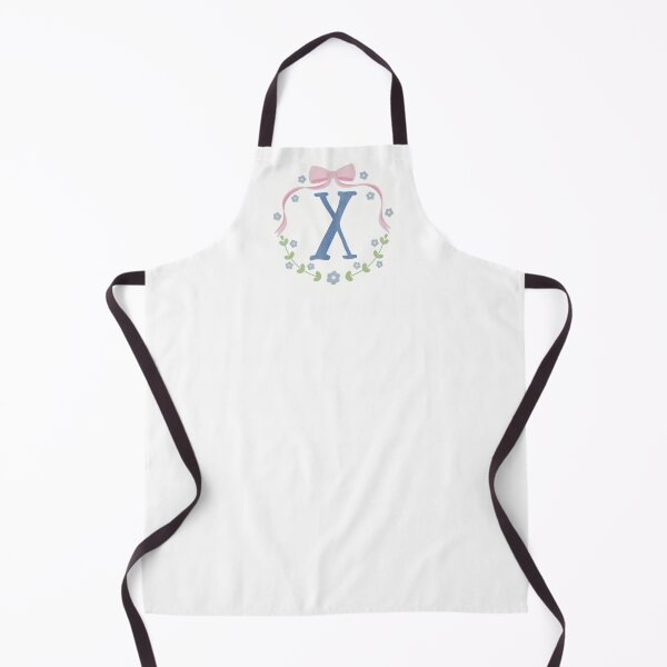 Item preview, X Initial Flowers and Bows Watercolour Wreath designed and sold by winterpumpkin.