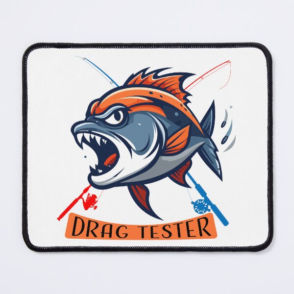 Item preview, Ferocious Fish Illustration "Drag Tester" designed and sold by Art-Horizon.