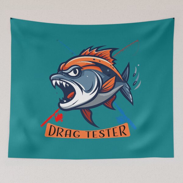 Item preview, Ferocious Fish Illustration "Drag Tester" designed and sold by Art-Horizon.