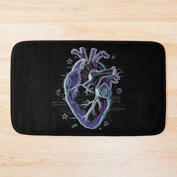 Item preview, Anatomical Glitch: Neon Cyberpunk Heart Illustration designed and sold by Senorona.