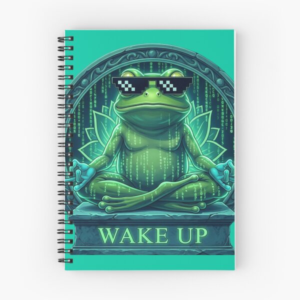 Artikelvorschau, Stoic Frog – Digitales Erwachen – Aufwach-Edition entworfen und verkauft von FrogAndFlow.