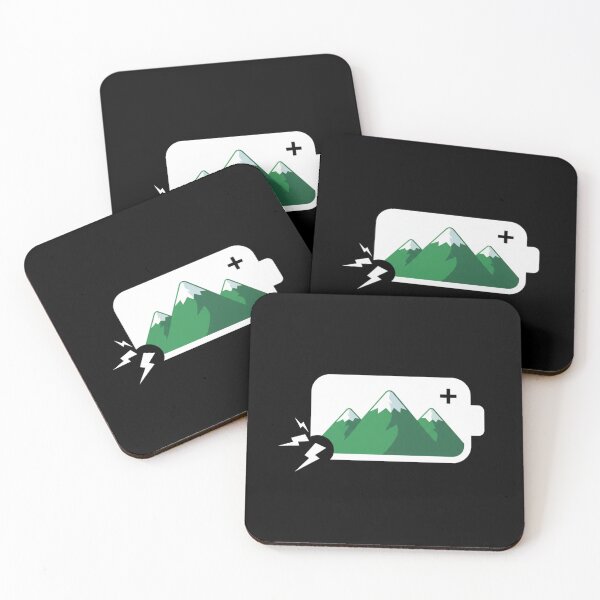 Item preview, Social Battery Low Mountain Charging Introvert Nature designed and sold by FiveBlessings.