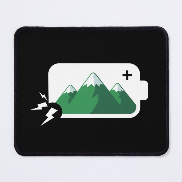 Item preview, Social Battery Low Mountain Charging Introvert Nature designed and sold by FiveBlessings.
