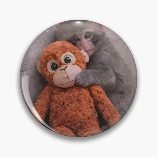 Item preview, Punch Monkey Hugging Plush Viral Baby Monkey designed and sold by Vibe-Vortex.