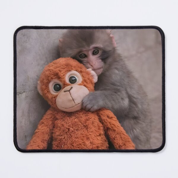 Item preview, Punch Monkey Hugging Plush Viral Baby Monkey designed and sold by Vibe-Vortex.