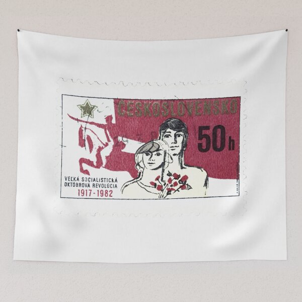Item preview, Czech Republic 1917-82 Revolution Vintage Postage Stamp designed and sold by red-amber65.