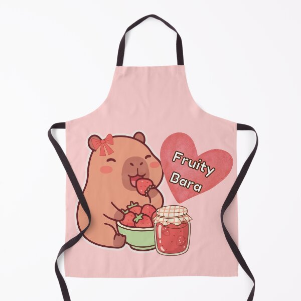 Item preview, Cute Fruity Capybara Kawaii Strawberry Lover designed and sold by trelykreativ.