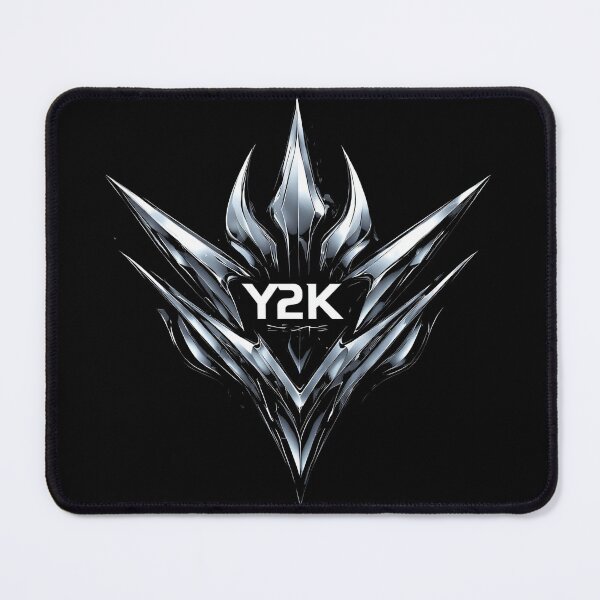 Item preview, Y2K Chrome Cyber Tribal Emblem / Futuristic Metallic Aesthetic designed and sold by MorbidDreams.