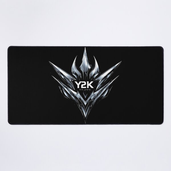 Item preview, Y2K Chrome Cyber Tribal Emblem / Futuristic Metallic Aesthetic designed and sold by MorbidDreams.