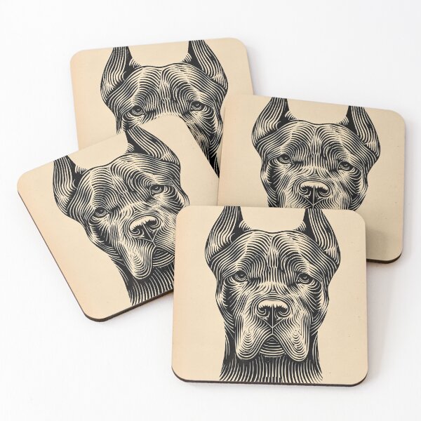 Item preview, Geometric Portrait of a Cane Corso designed and sold by lautir.