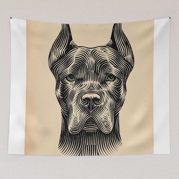 Item preview, Geometric Portrait of a Cane Corso designed and sold by lautir.