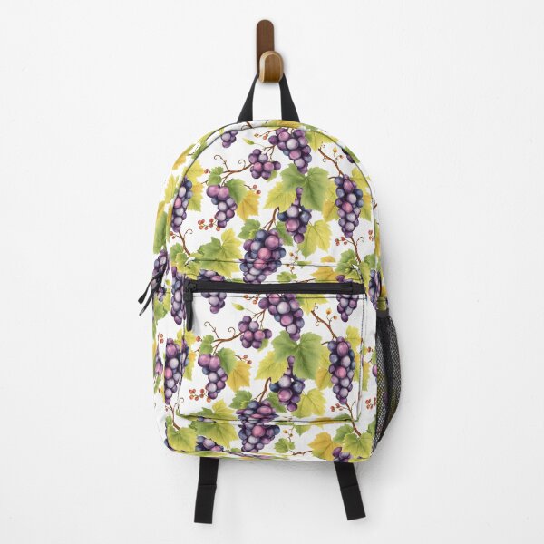 Item preview, Grapes Pattern on a White Background | Nature-Inspired Art designed and sold by UnhingedBird.