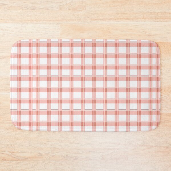 Item preview, Soft Coral Plaid Pattern – Minimal Pastel Checkered Design designed and sold by Artsy Corner.