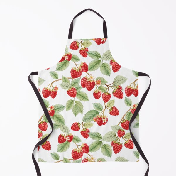 Item preview, Raspberry Pattern on a White Background | Nature-Inspired Art designed and sold by UnhingedBird.