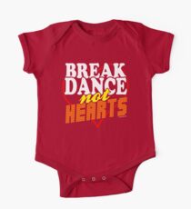 Break Dance Not Hearts Retro Vintage One Piece - Short Sleeve