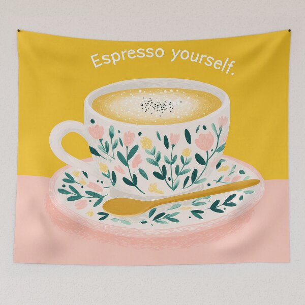 Item preview,  Espresso Yourself  Coffee Cup Icon Illustration designed and sold by BobaBunny76.