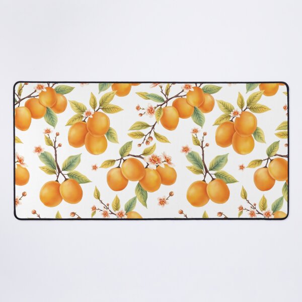 Item preview, Apricot Pattern on a White Background | Nature-Inspired Art designed and sold by UnhingedBird.