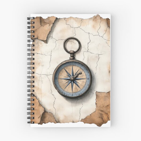 Item preview, Vintage Compass on Ancient Map Explorer Adventure designed and sold by Angellacelin.