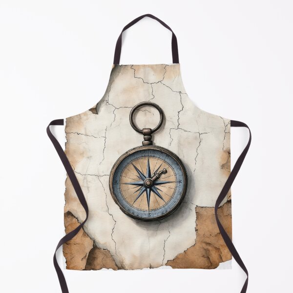Item preview, Vintage Compass on Ancient Map Explorer Adventure designed and sold by Angellacelin.