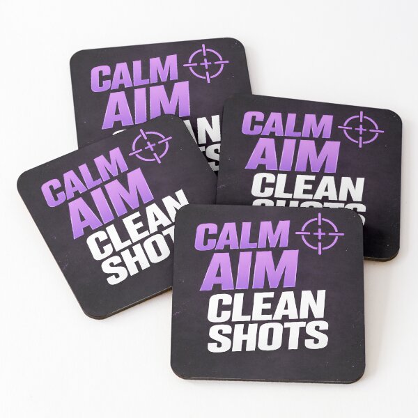 Item preview, Calm Aim Clean Shots – Minimal FPS Gaming Motivation Poster | Purple Gamer Aesthetic designed and sold by CozyLifeStudio.