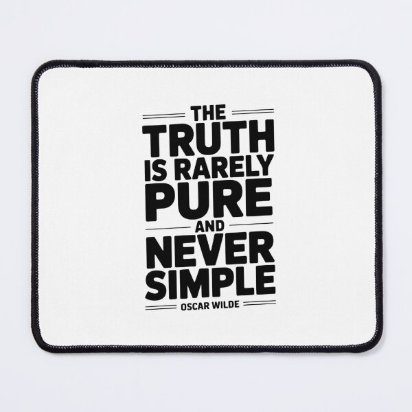 Item preview, Oscar Wilde "Truth Rarely Pure" Literature Tee designed and sold by Enea Kelo.