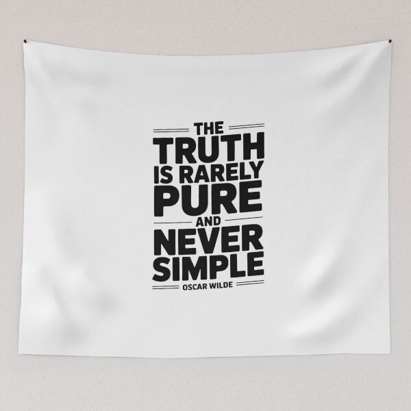 Item preview, Oscar Wilde "Truth Rarely Pure" Literature Tee designed and sold by Enea Kelo.