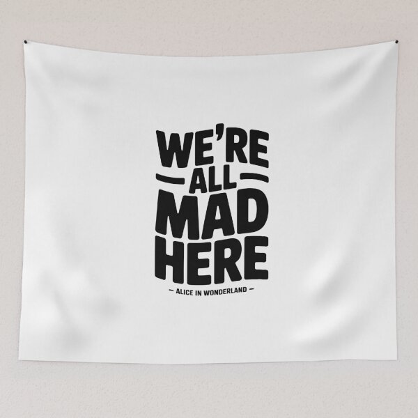 Item preview, Alice "We're All Mad Here" Classic Shirt designed and sold by Enea Kelo.