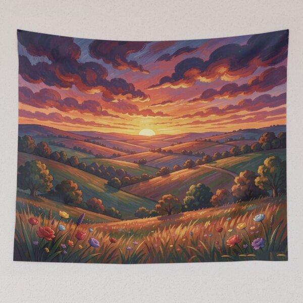 Item preview, 5D Sunrise Landscape with Dreamy Impressionist Colors designed and sold by FotoworldEdel.