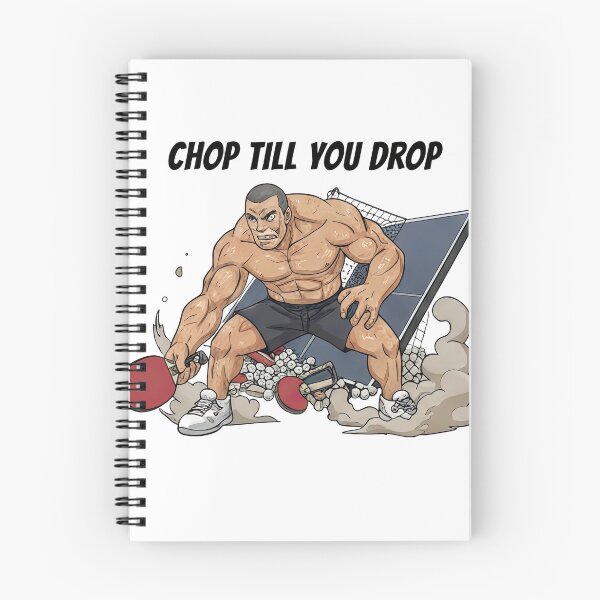 Item preview, Chop Till You Drop T-Shirt - Funny Anime Table Tennis Muscle Man Art designed and sold by OhMyPingCo.
