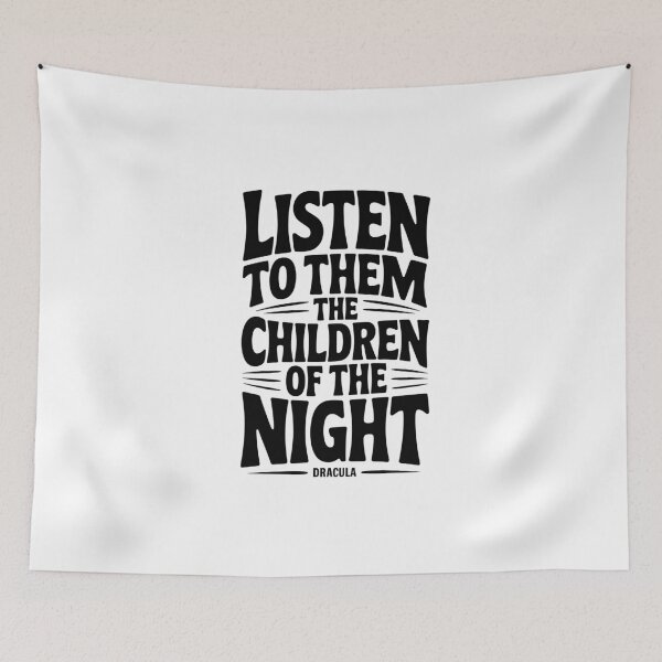 Item preview, Dracula "Children of the Night" Literature Shirt designed and sold by Enea Kelo.