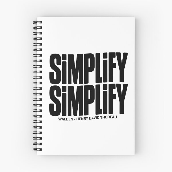 Item preview, Walden "Simplify Simplify" Thoreau Shirt designed and sold by Enea Kelo.