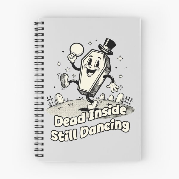 Item preview, Dead Inside Still Dancing – Vintage Dancing Coffin Dark Humor designed and sold by homework store.